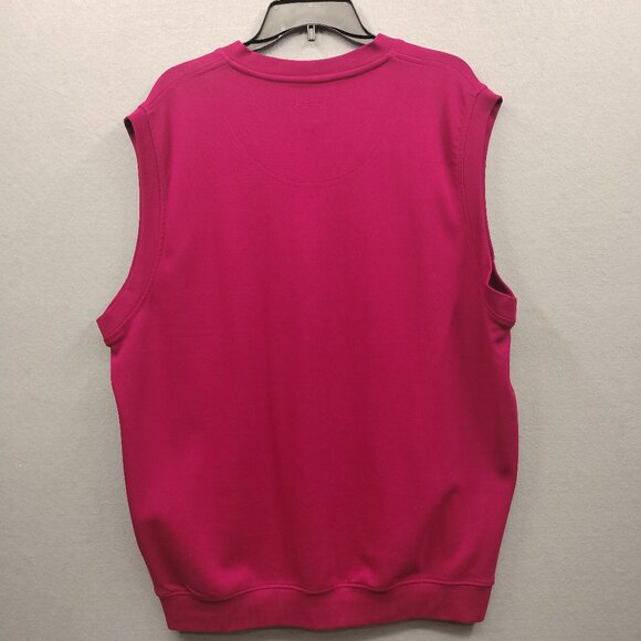 Bolle Golf Tank Vest Sweater Mens XL Pima Cotton Medium Red Knit Sleeveless - Picture 6 of 7